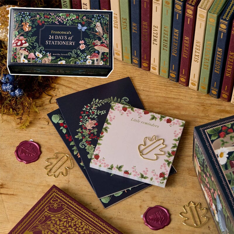 Premium Adventskalender til Kontorartikler | Limited Edition 'Vinterlandskab' | 24 Eksklusive Overraskelser | Bæredygtig og Plastfri
