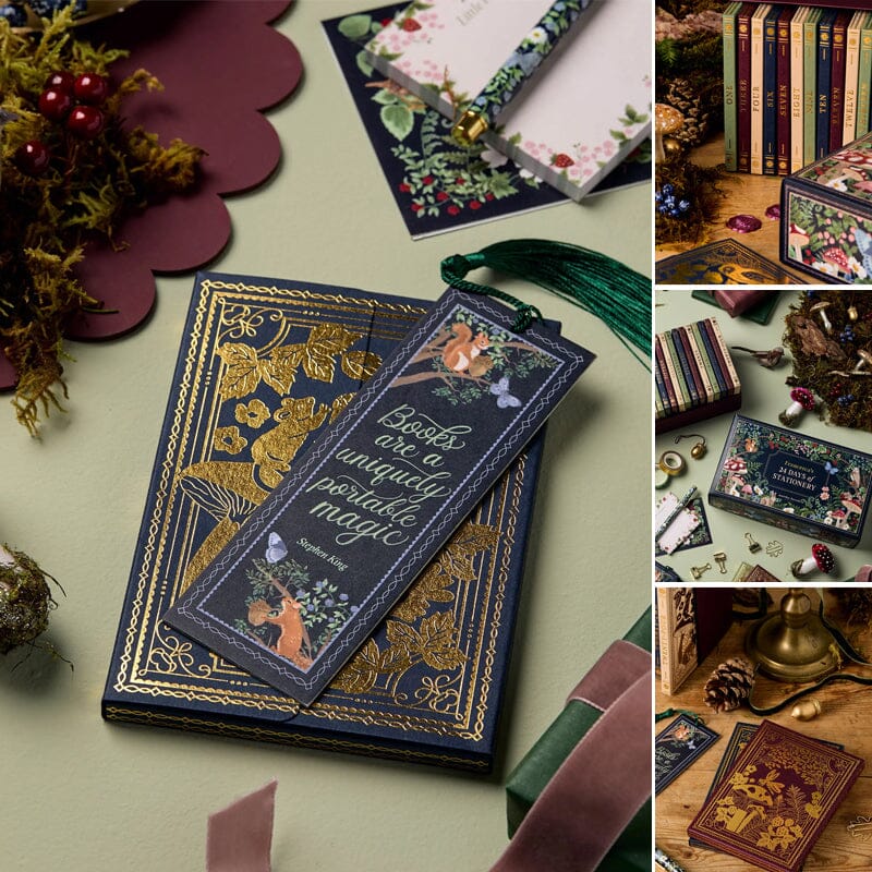 Premium Adventskalender til Kontorartikler | Limited Edition 'Vinterlandskab' | 24 Eksklusive Overraskelser | Bæredygtig og Plastfri