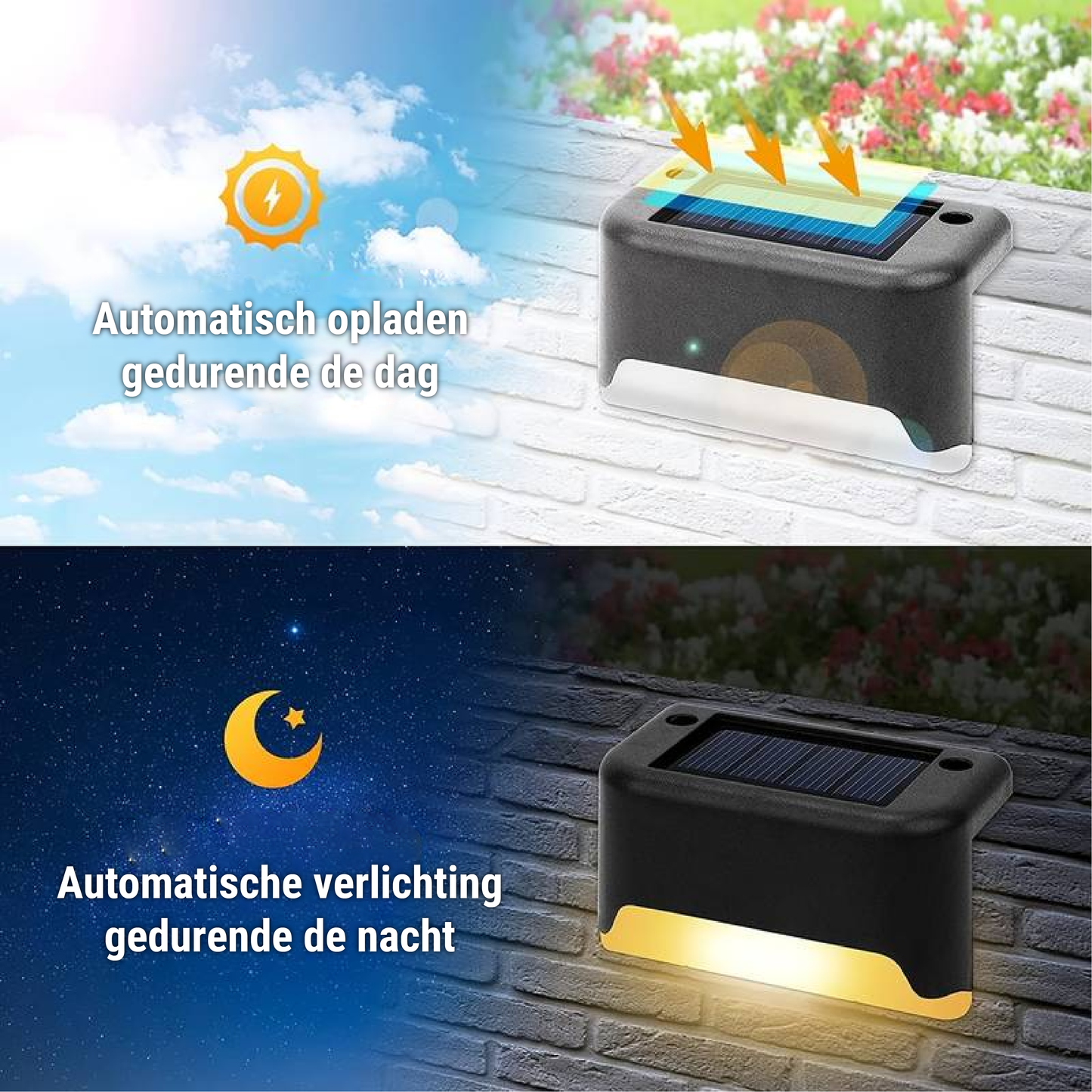 Solcelle LED Væglampe til Haven – Energibesparende Belysning