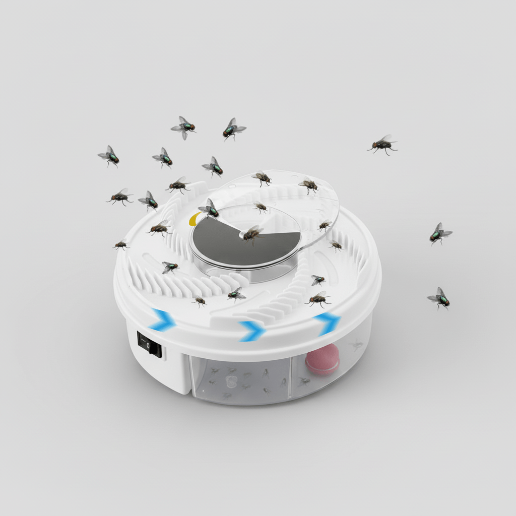 Tyst Flugfångare: Effektiv Insektsfälla för Inomhus & Utomhus