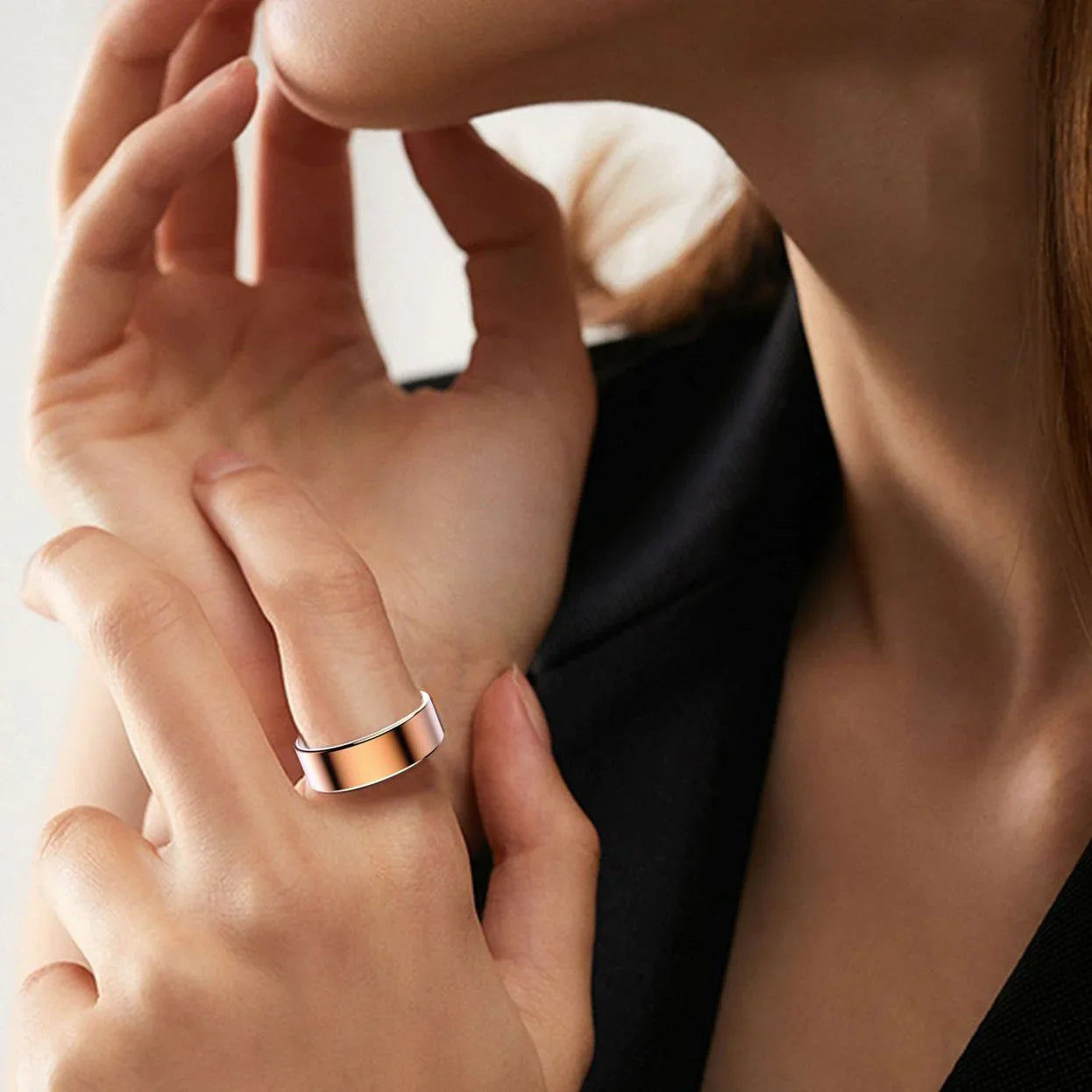 Smart fitnessring för hälsa och aktivitetsspårning