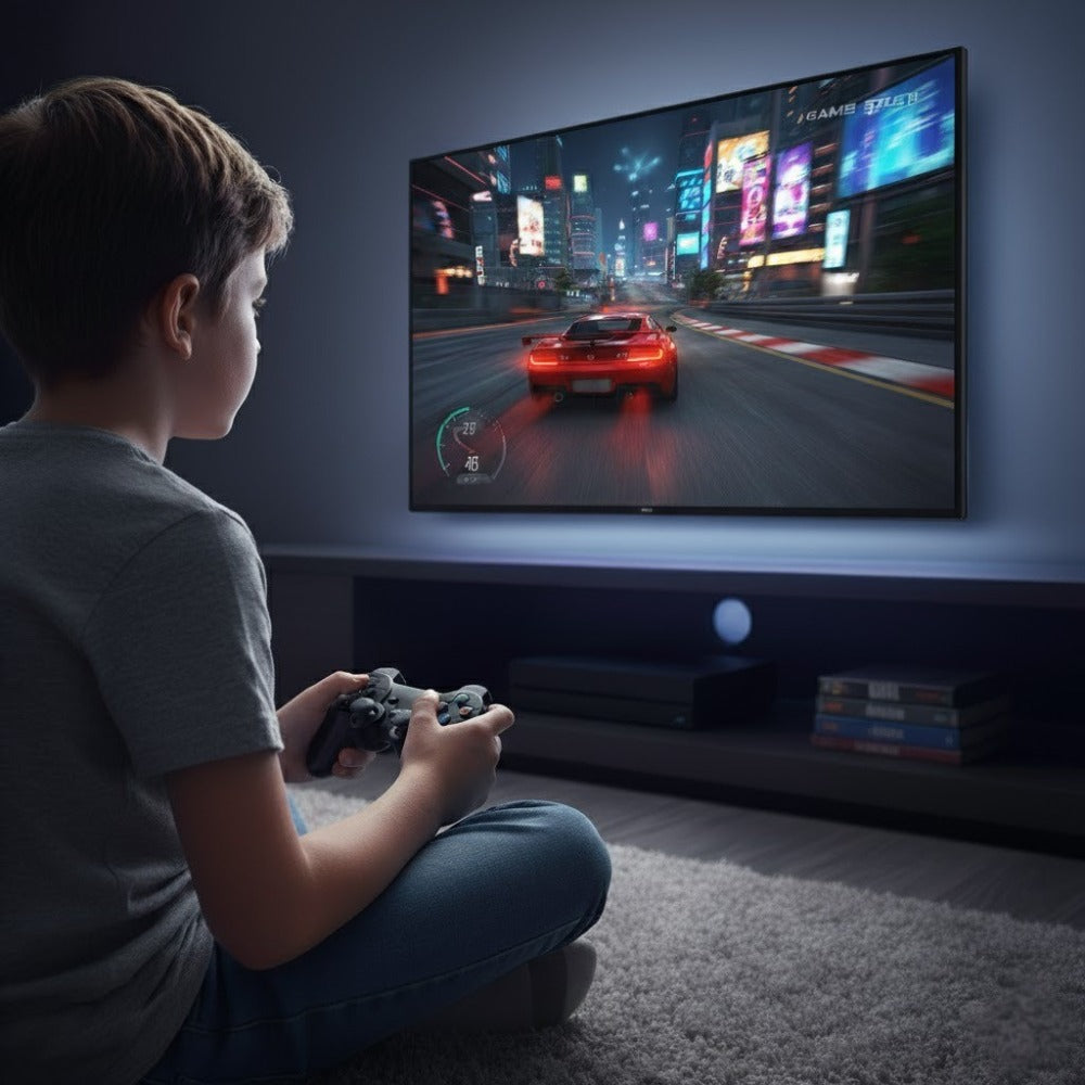 Retro Spilkonsol i 4K med Dual Trådløs Controller og Stick Sæt