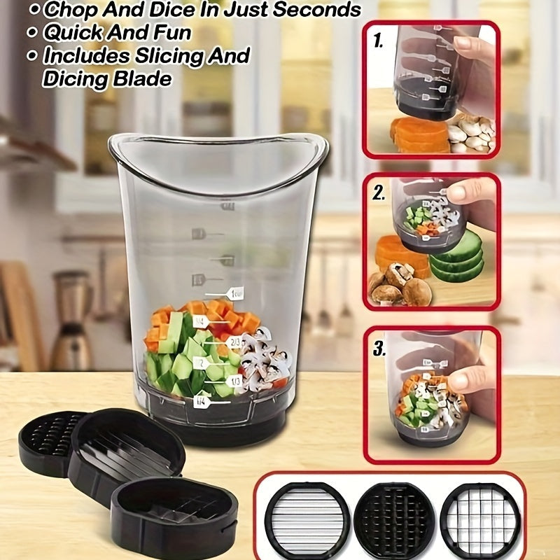 Multifunktionel Håndskærer og Hakker 3-i-1 - FoodPrep Pro