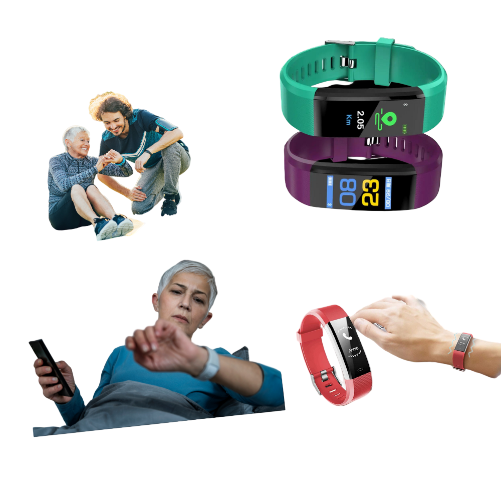 Senior Smartwatch med Hjerterytmeovervågning og Vandbeskyttelse