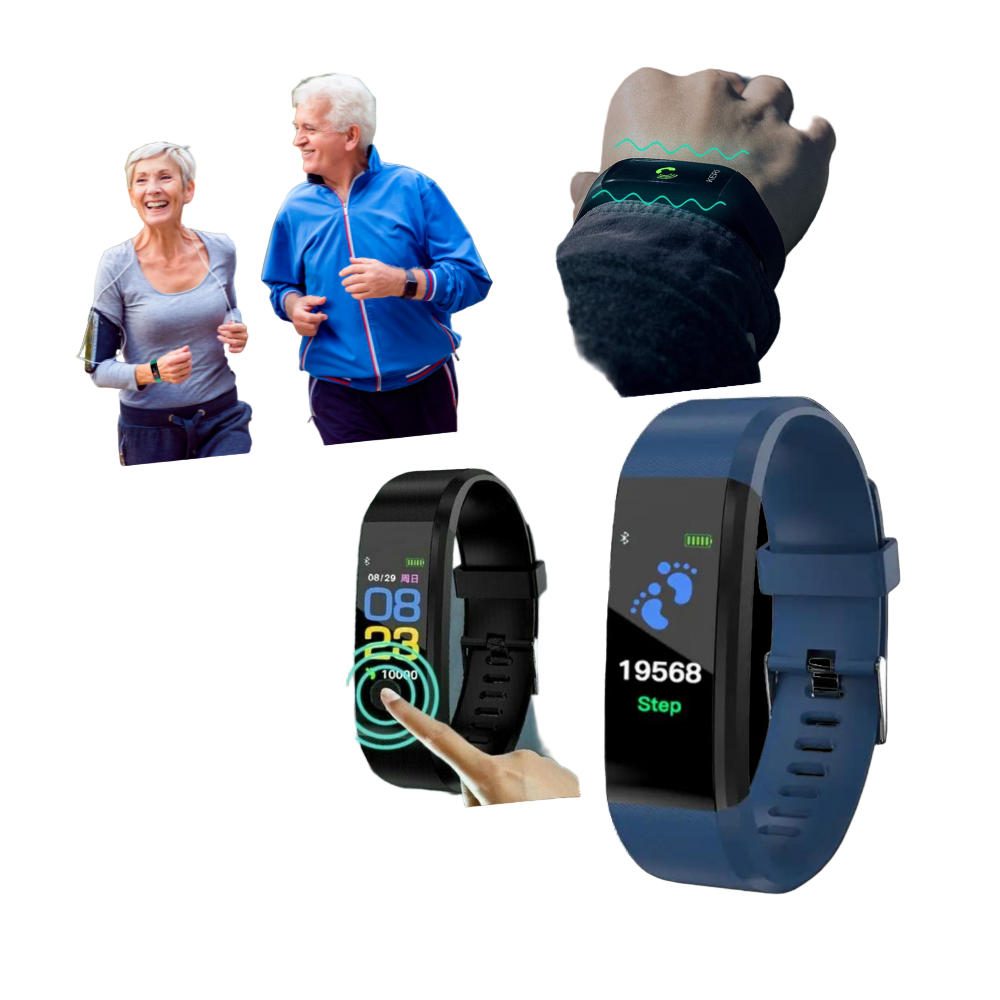 Senior Smartwatch med Hjerterytmeovervågning og Vandbeskyttelse
