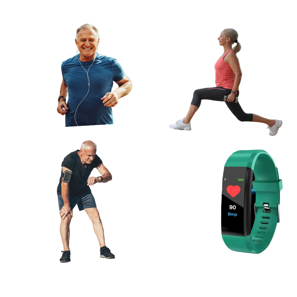 Senior Smartwatch med Hjerterytmeovervågning og Vandbeskyttelse