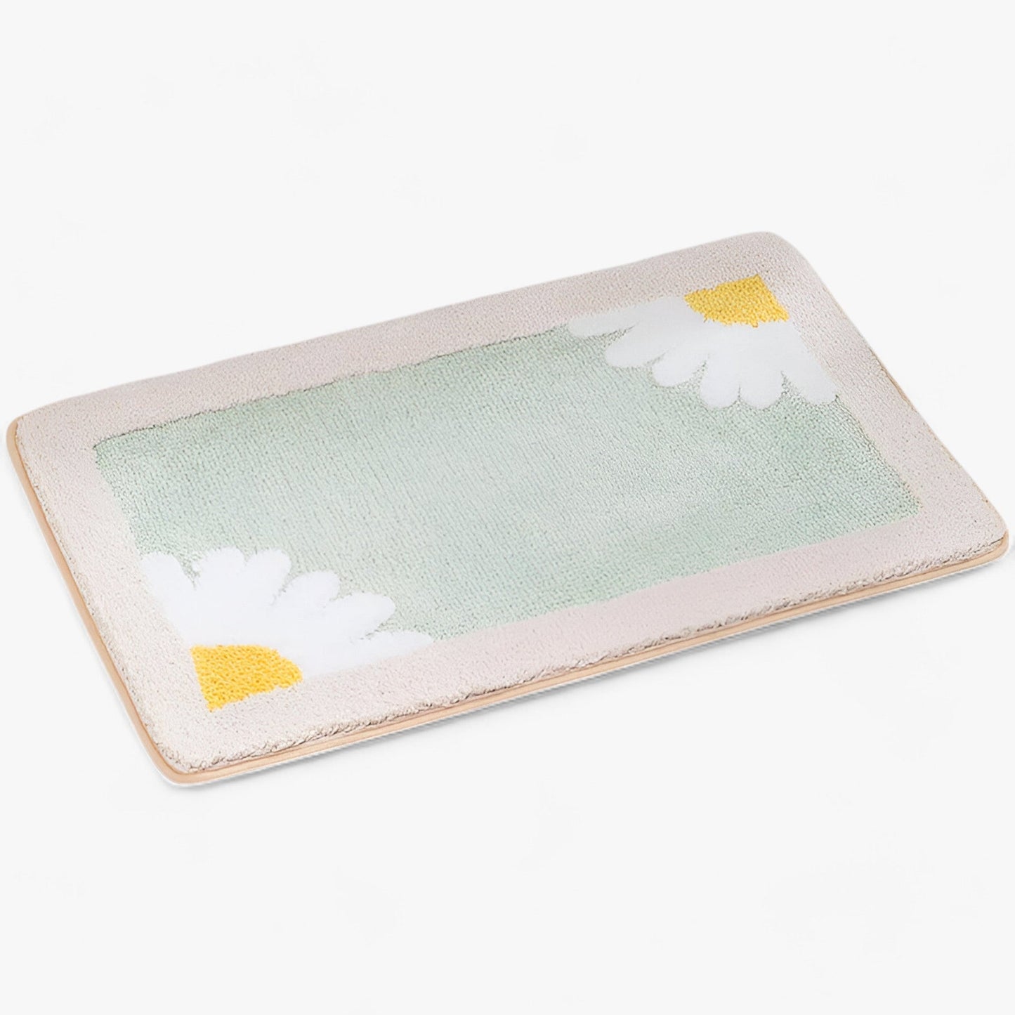 Mjuk badrumsmatta 50x80 cm - Säker och vattenabsorberande