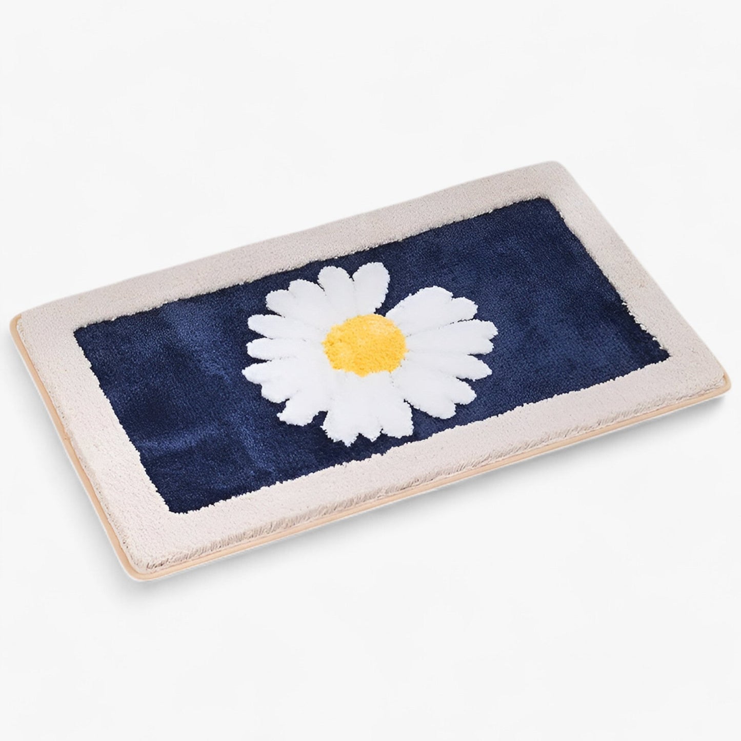 Mjuk badrumsmatta 50x80 cm - Säker och vattenabsorberande