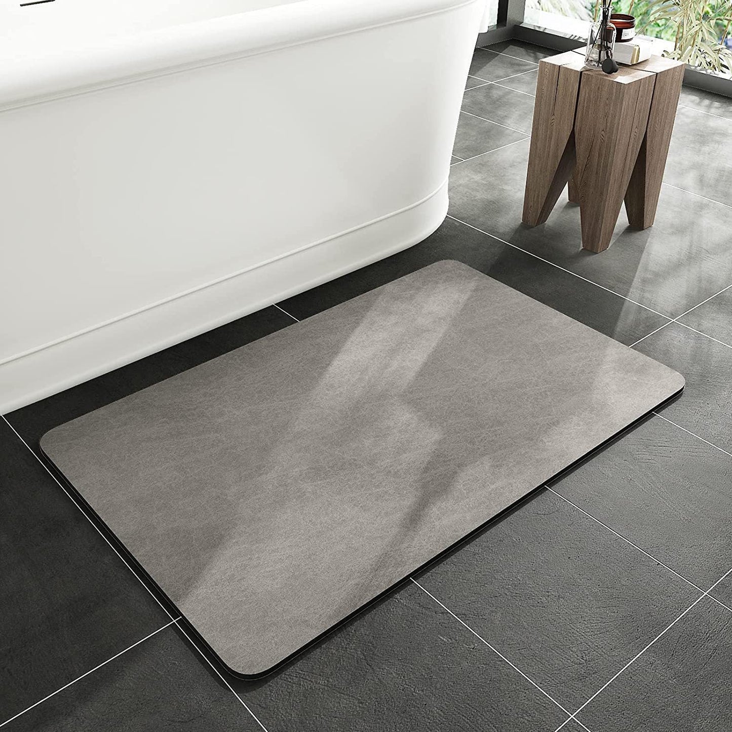 Skridsikker diatom bademåtte 50x80 cm - Hurtigtørrende & Absorberende