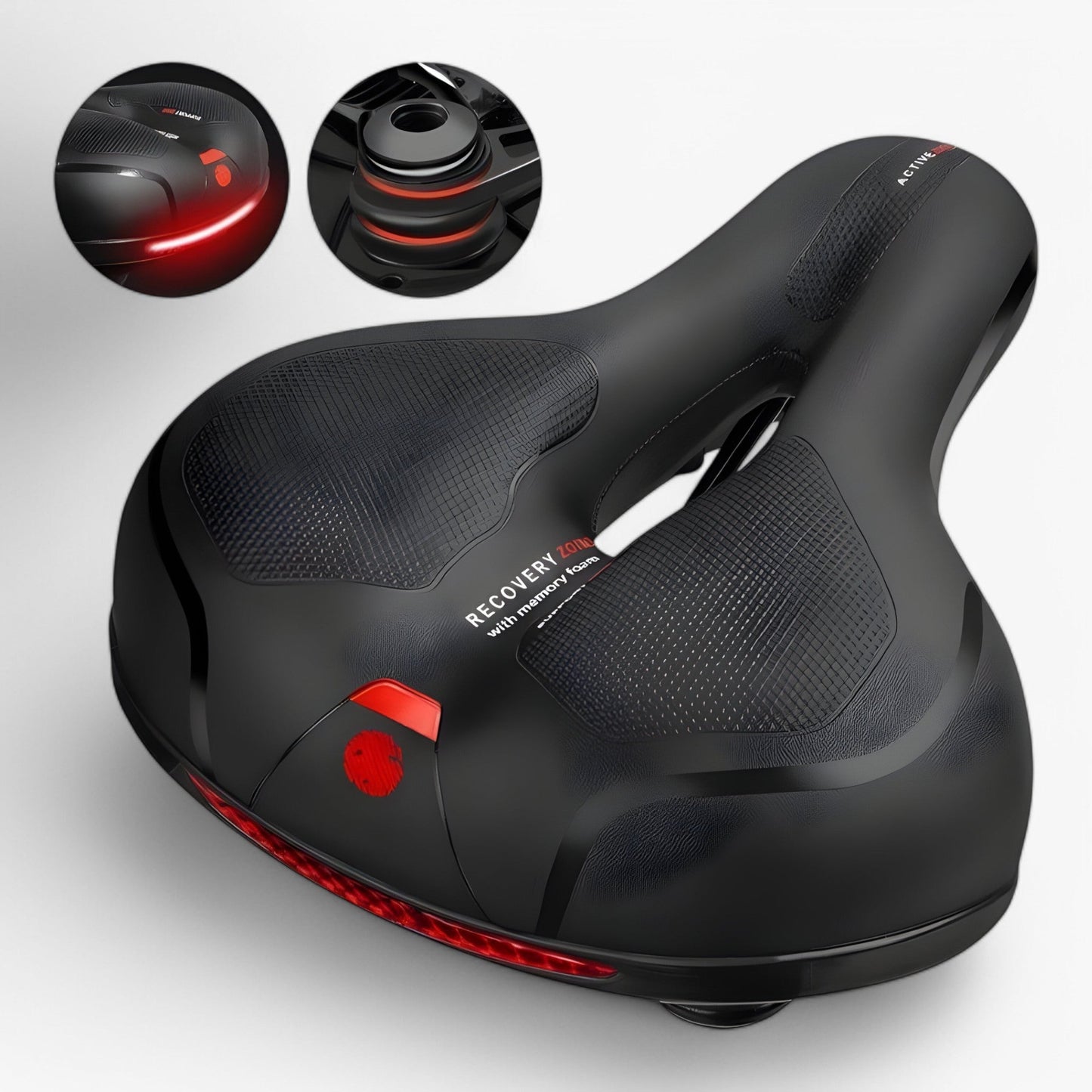 Ergonomisk Cykelsadel med Gel – Smärtlindring och Komfort