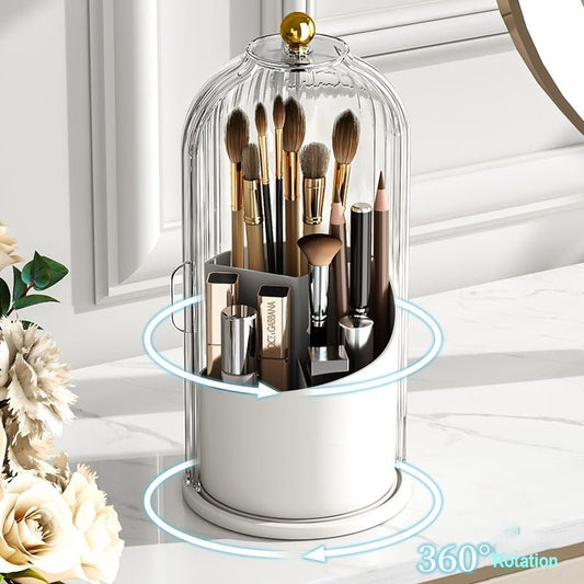 Elegant Sminkorganiserare med 360° Rotation - Maximal Ordning