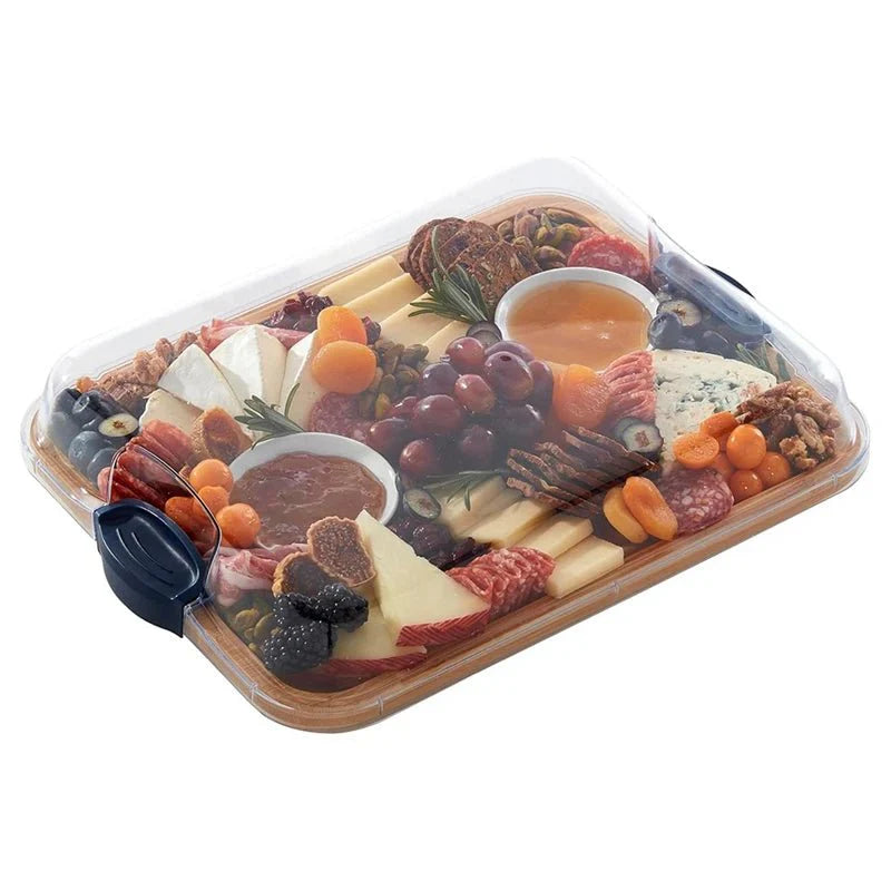 Mångsidig Skärbräda för Snacks med Lockfunktion - Enkel Rengöring