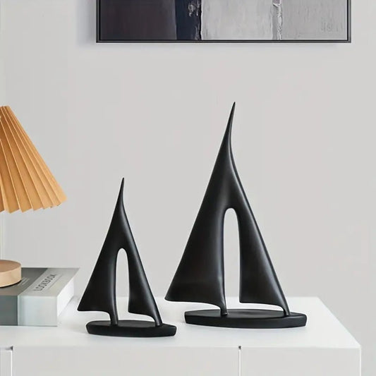 Elegant Segelbåtsdekoration - Modern Minimalism för Hemmet