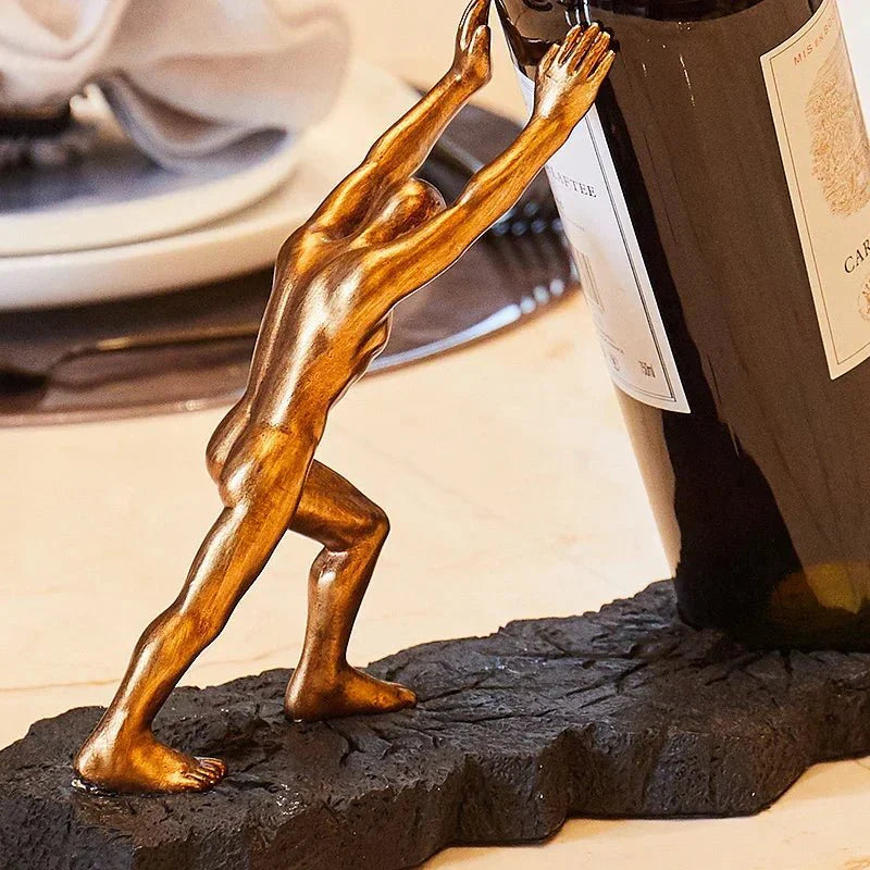 Stilfuld Vinflaskeholder i Zierharz til Elegante Indretninger