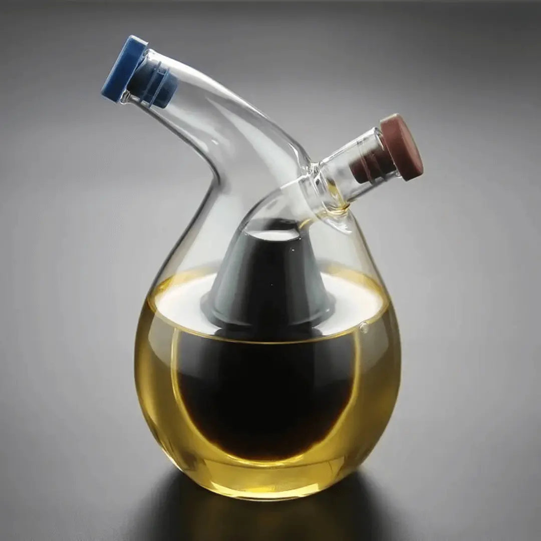 Olivolja och Vinäger Dispenser - Dubbel Pip