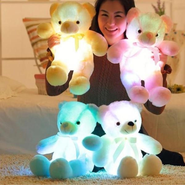Magisk LED Bamsebamse som Lyser i Mørket