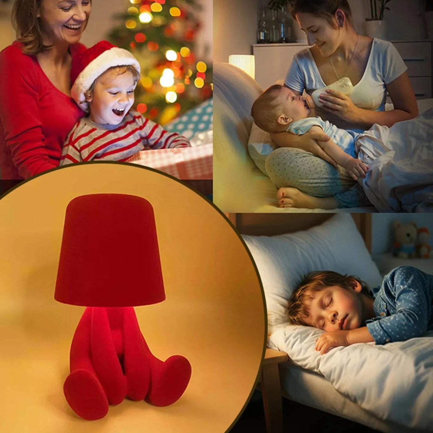 USB-lampa med kreativ design för mysig atmosfär