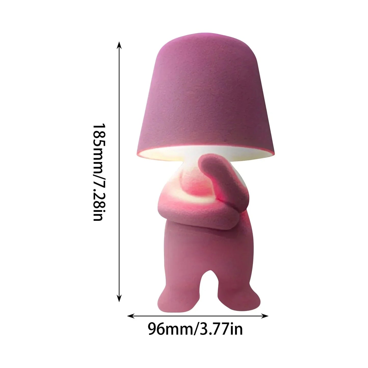 USB-lampa med kreativ design för mysig atmosfär