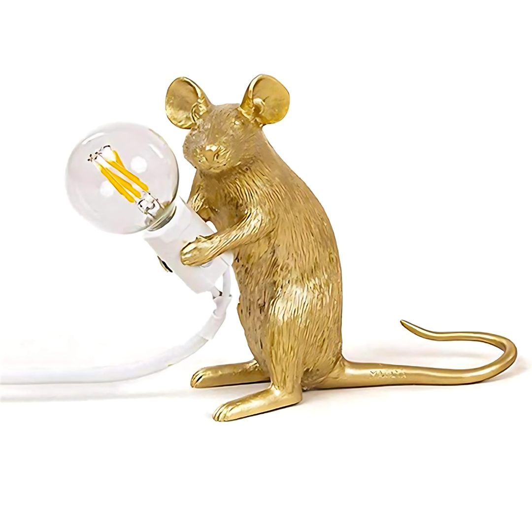 Charmerende LED Mus Bordlampe med Blødt, Varmt Lys