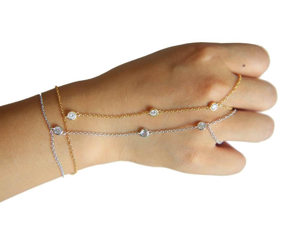 Unikt Kedjearmband med Justerbar Ring