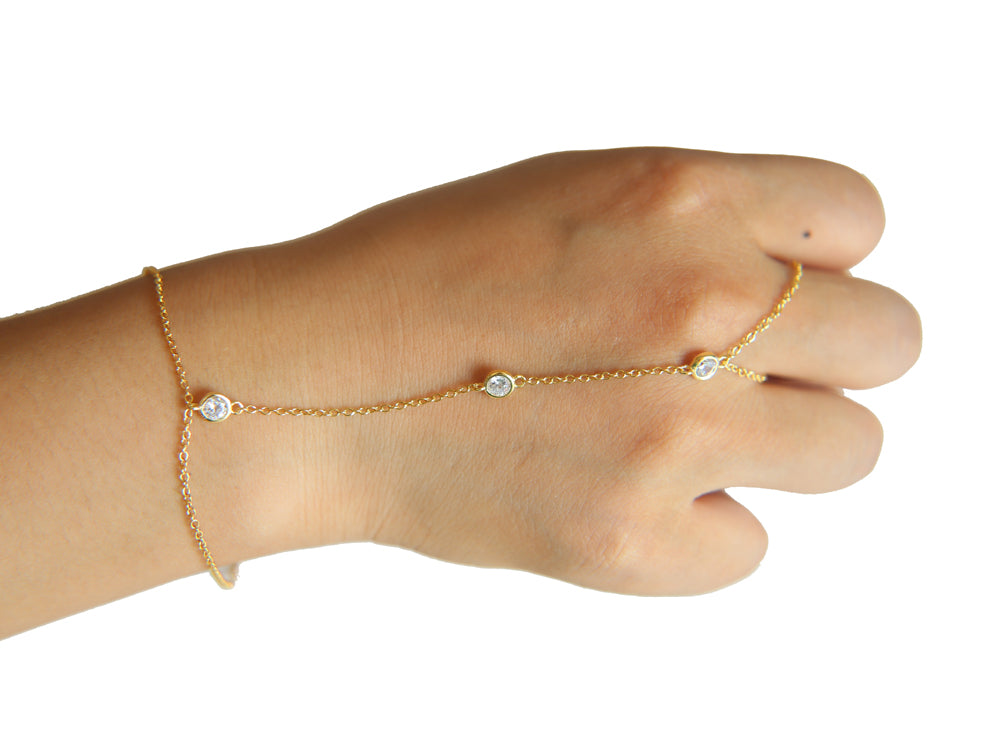 Unikt Kedjearmband med Justerbar Ring