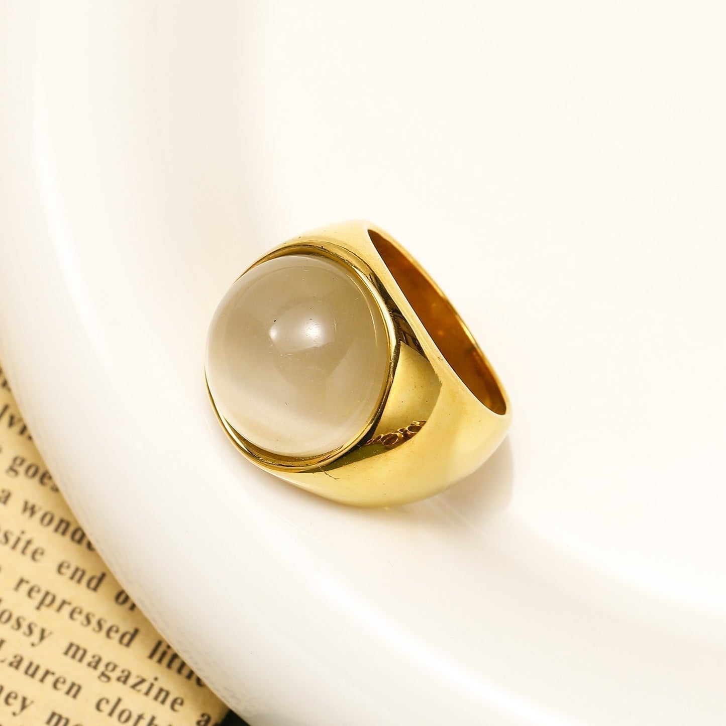 Storslået Katteøje Ring – Celestia
