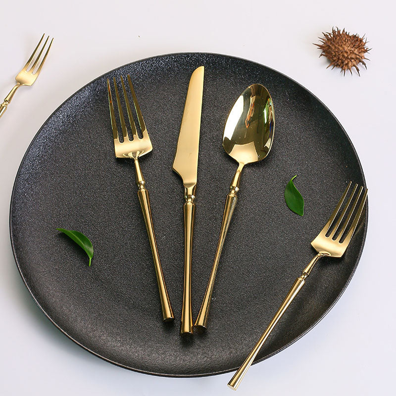 Elegant Sæt af 24 Stk. Rustfrit Stål Bestik – GlanzSet