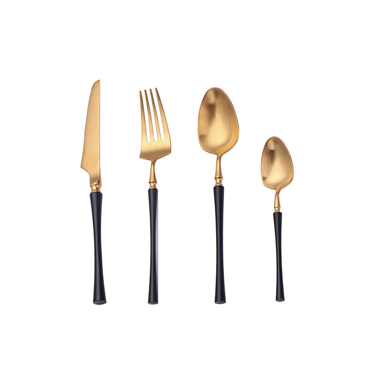 Elegant Sæt af 24 Stk. Rustfrit Stål Bestik – GlanzSet