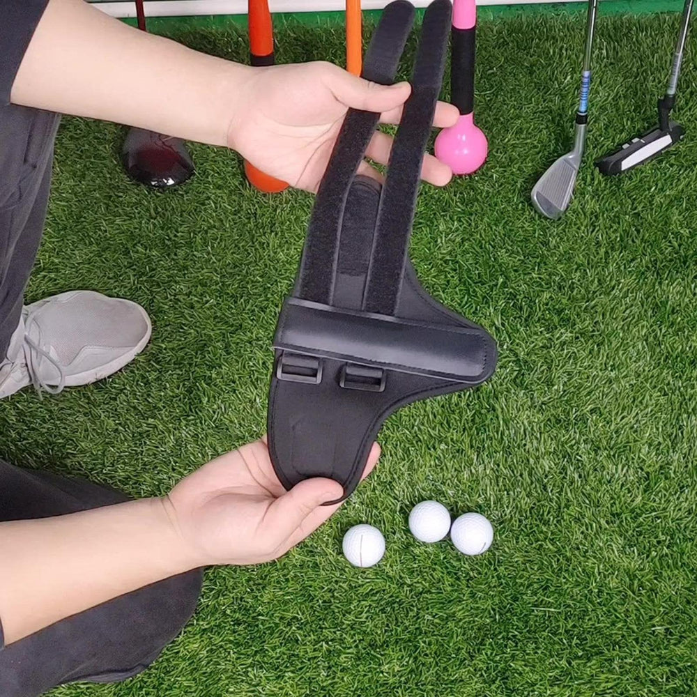 Justerbart golf handledsstöd för optimal svingprecision