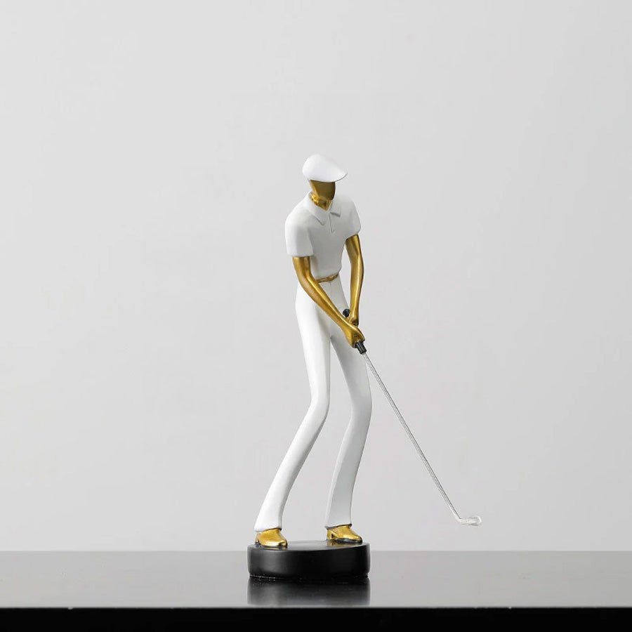 Eksklusive Golfer Figurer med Guld Akcenter til Unikt Interiør