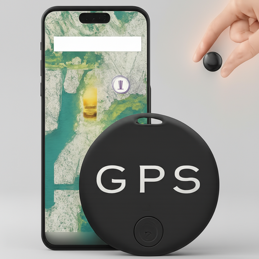 Kompakt GPS Tracker med Bluetooth og Lang Batterilevetid