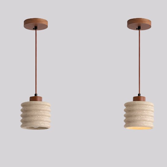 Elegant Travertin Pendel til Industrielt Design i Hjemmet
