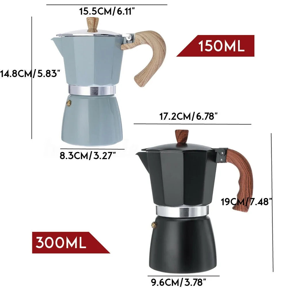 Bärbar espressokaffebryggare – Autentisk perkulator