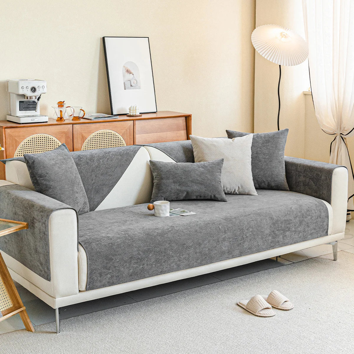 Elegant og bæredygtig sofaovertræk mod ridseskader