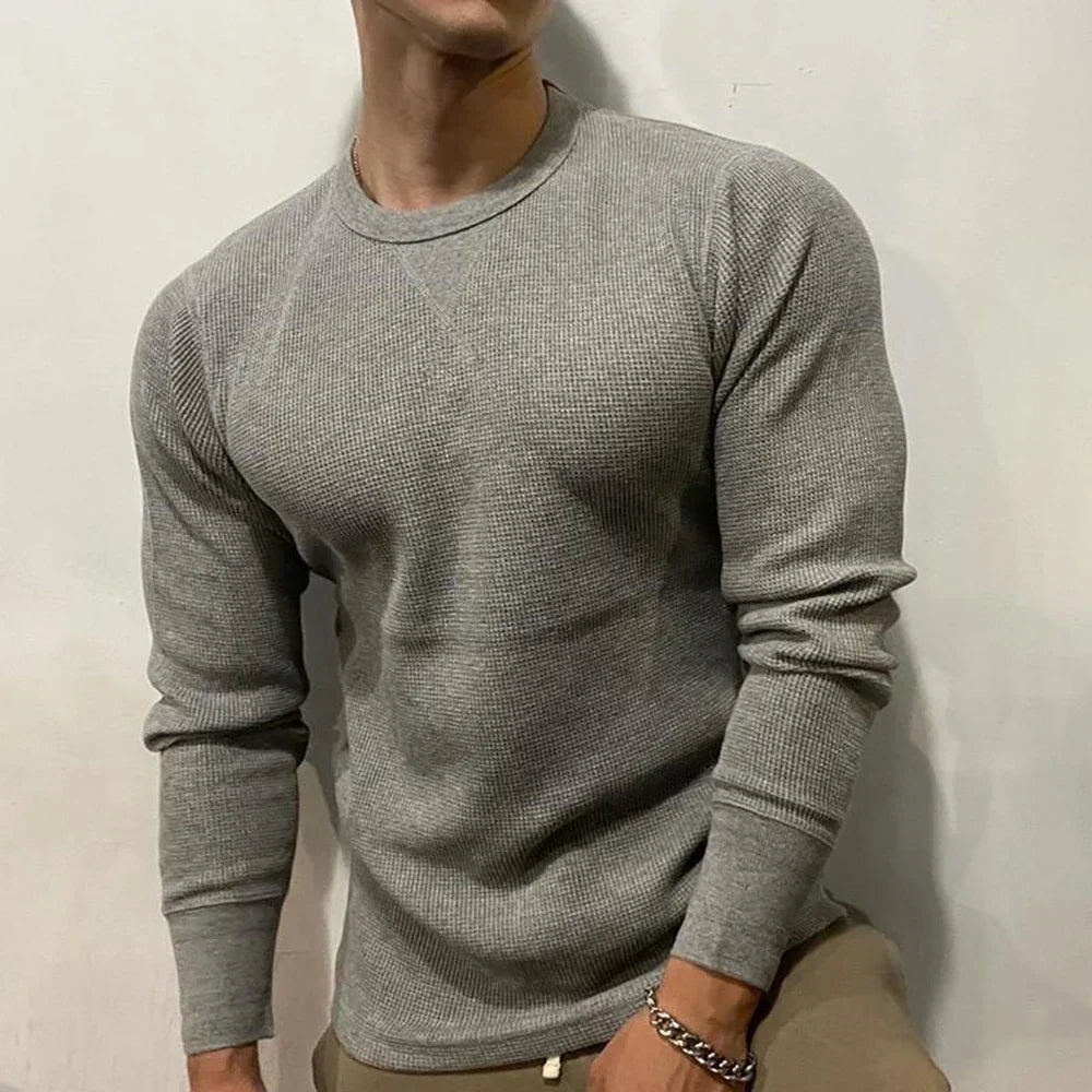 Stram Efterårs Sweater til Mænd – Edition med Efterårsblade