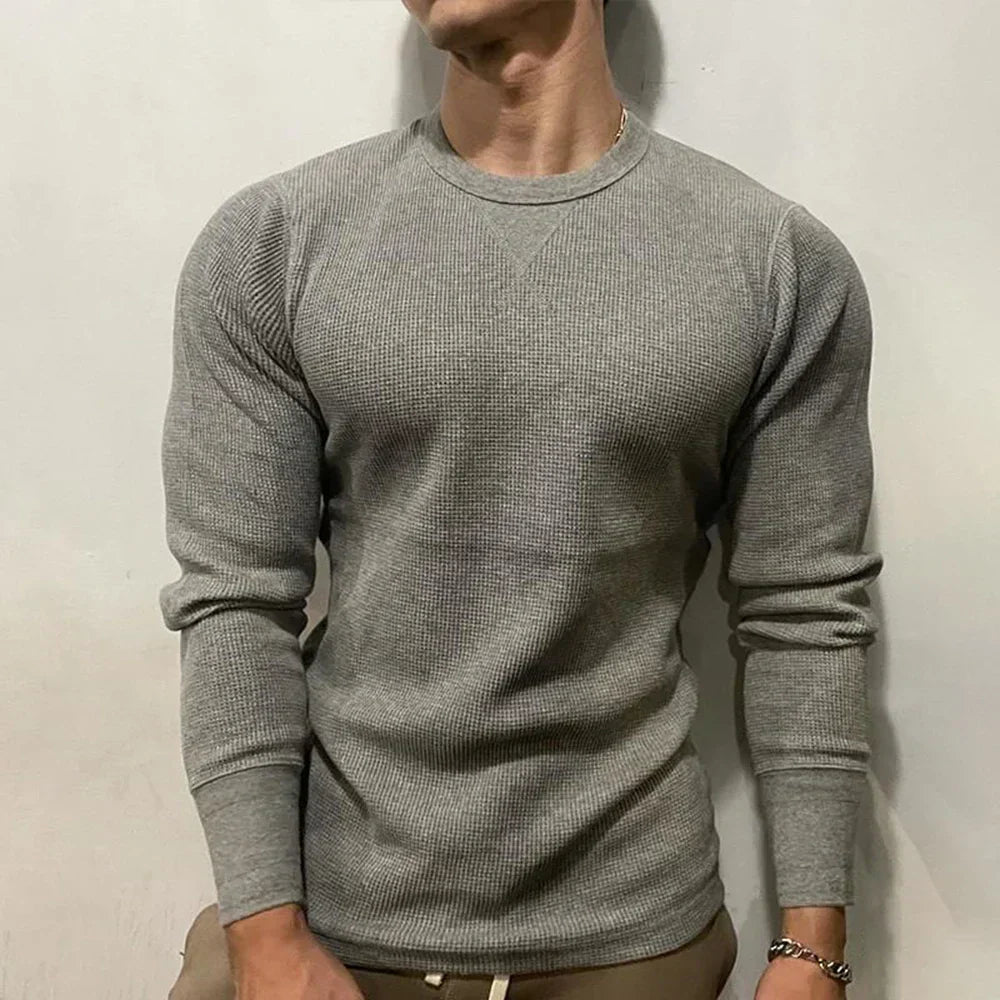 Stram Efterårs Sweater til Mænd – Edition med Efterårsblade
