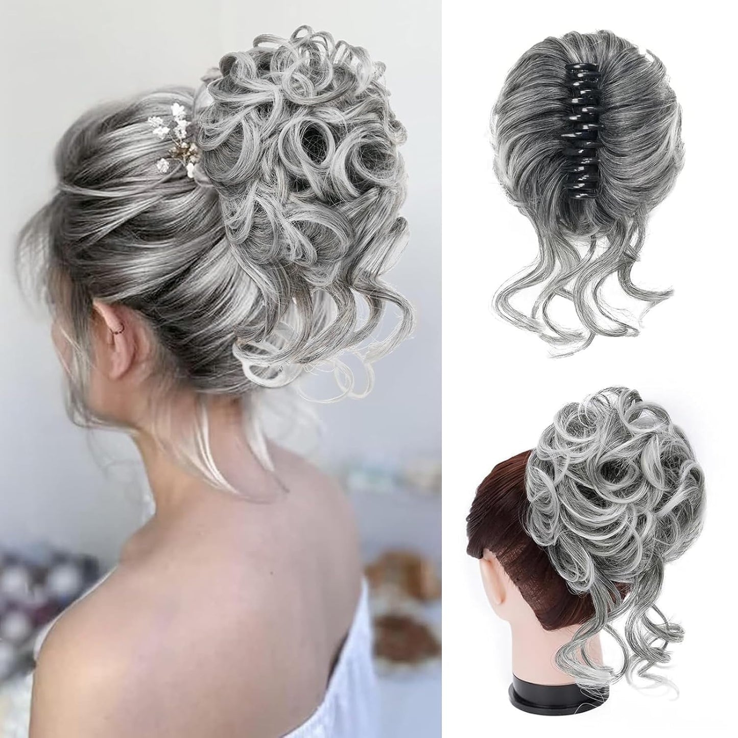 Hårklämma med förlängning för snoddknut – CurlClip