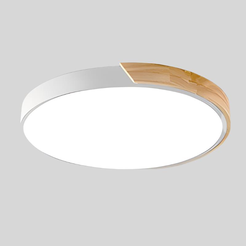 Moderne LED Loftslampe i Træ - Stilfuld og Pladsbesparende