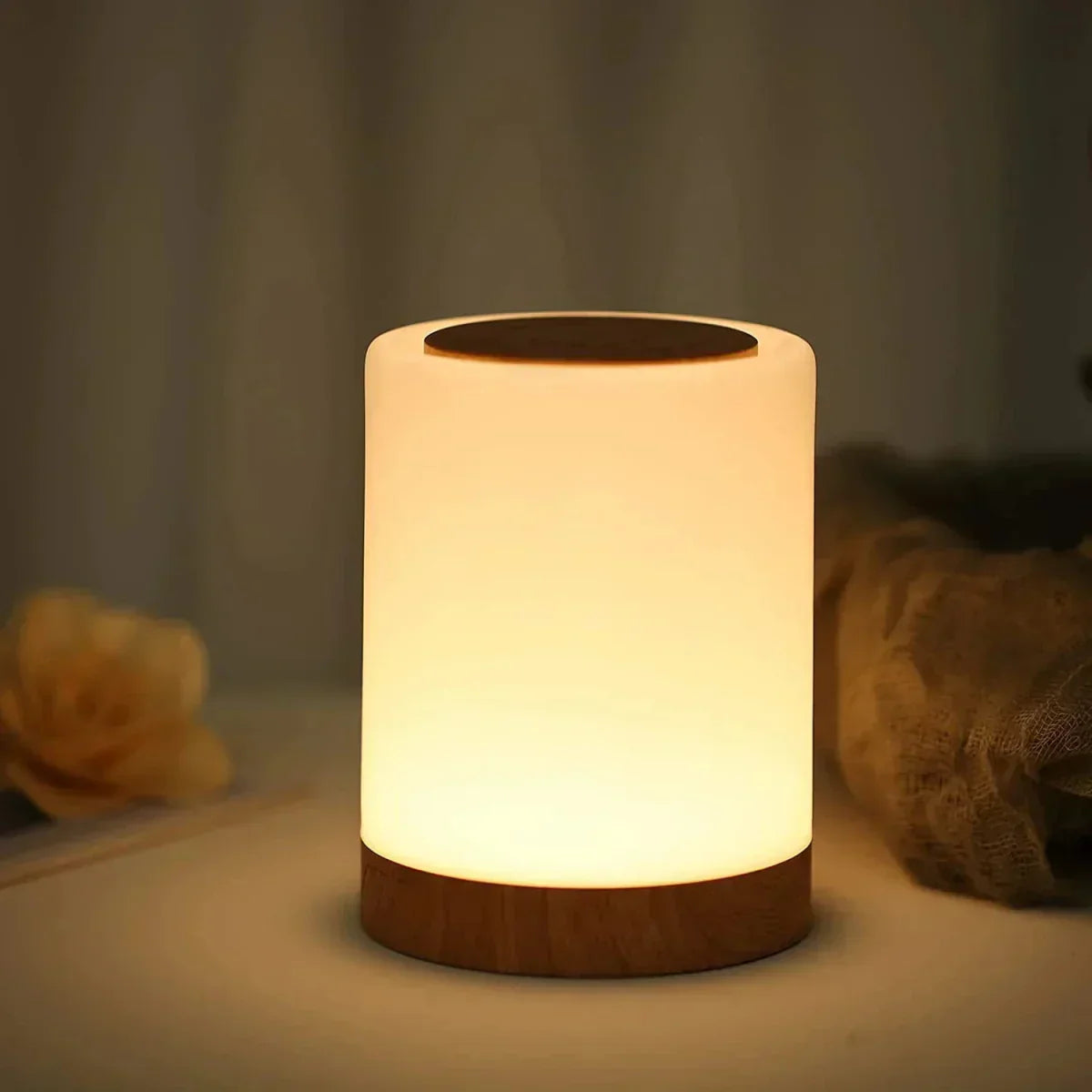Dimbar LED Bordslampa med Uppladdningsbart Batteri och Touch