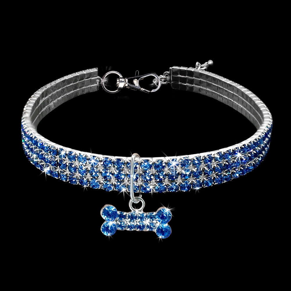 Halsband för Djur med Glittrande Detaljer