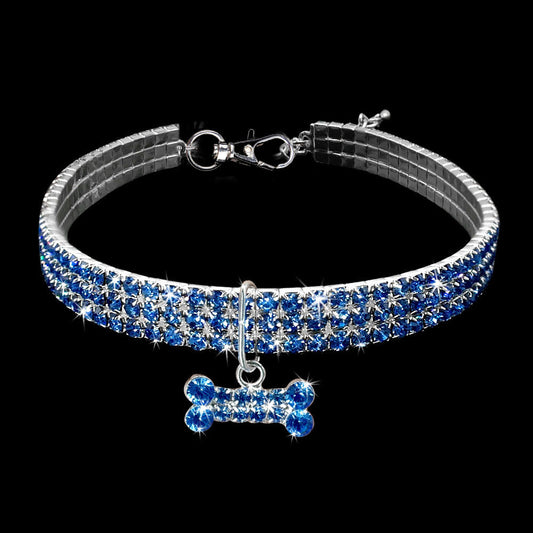 Halsband för Djur med Glittrande Detaljer