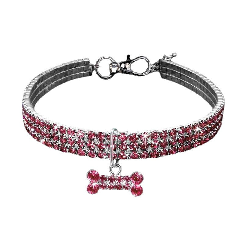 Halsband för Djur med Glittrande Detaljer