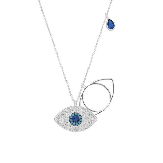 Elegant halsband med motiv av onda ögat – Leyla