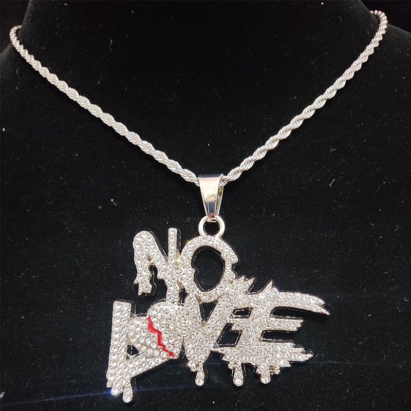 Oöverträffat Hip-Hop Halsband med Strassdetaljer