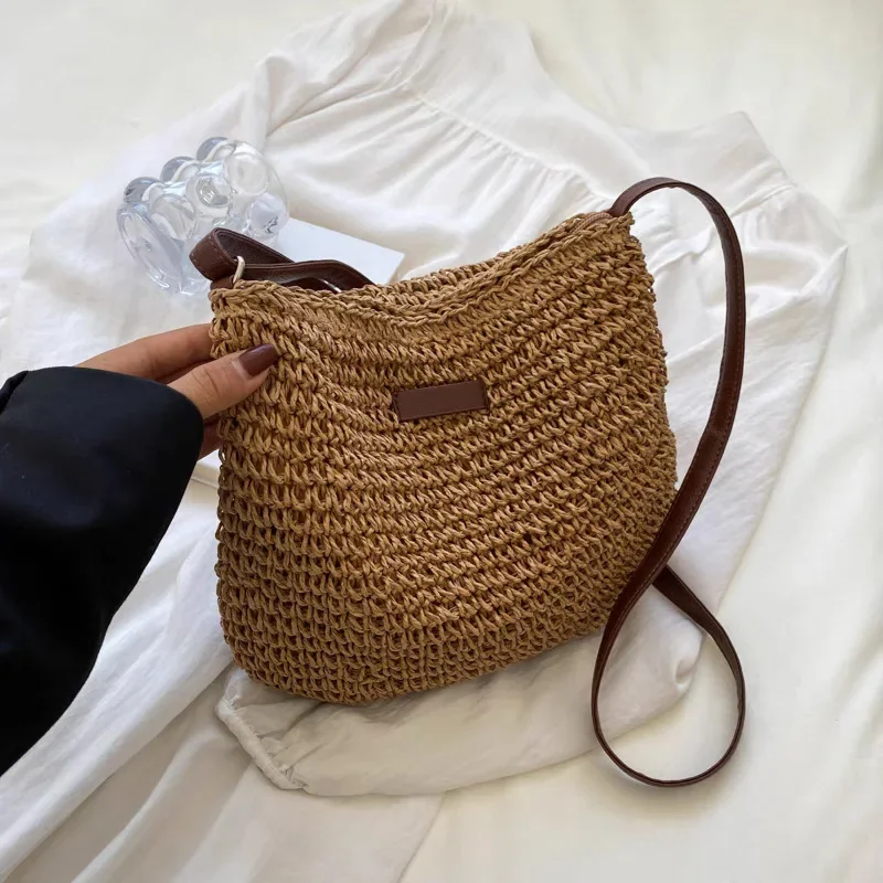 Elegante Strandtaske med Boho-Chic Design