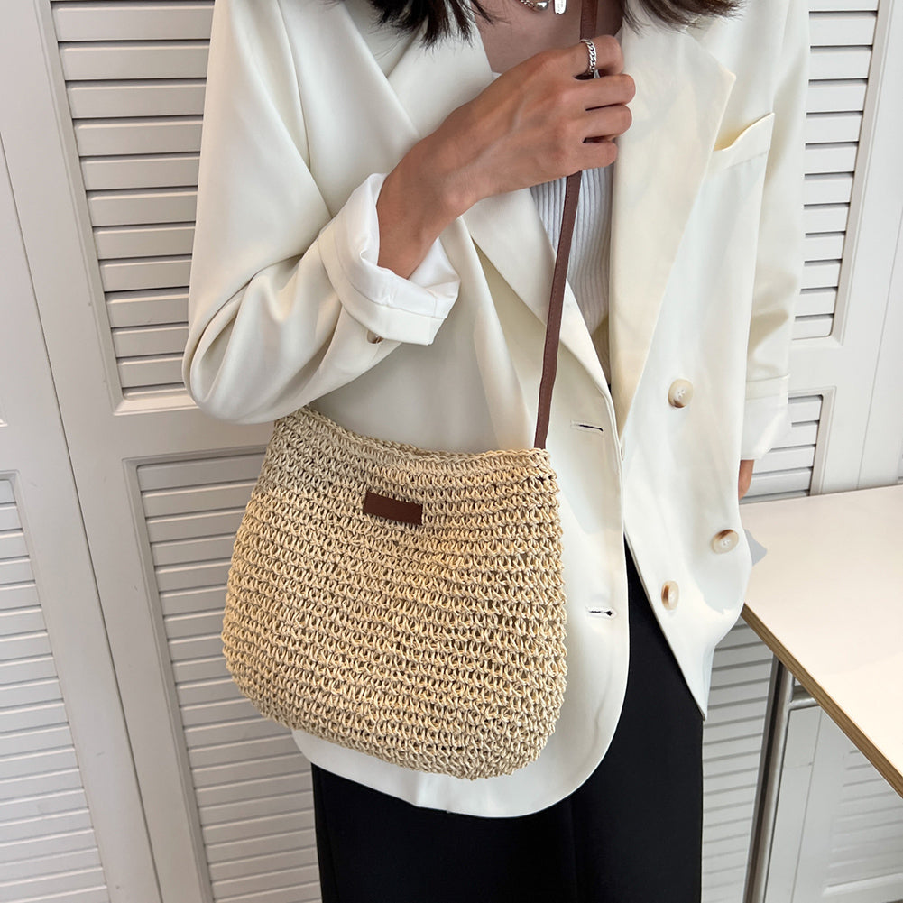 Elegante Strandtaske med Boho-Chic Design