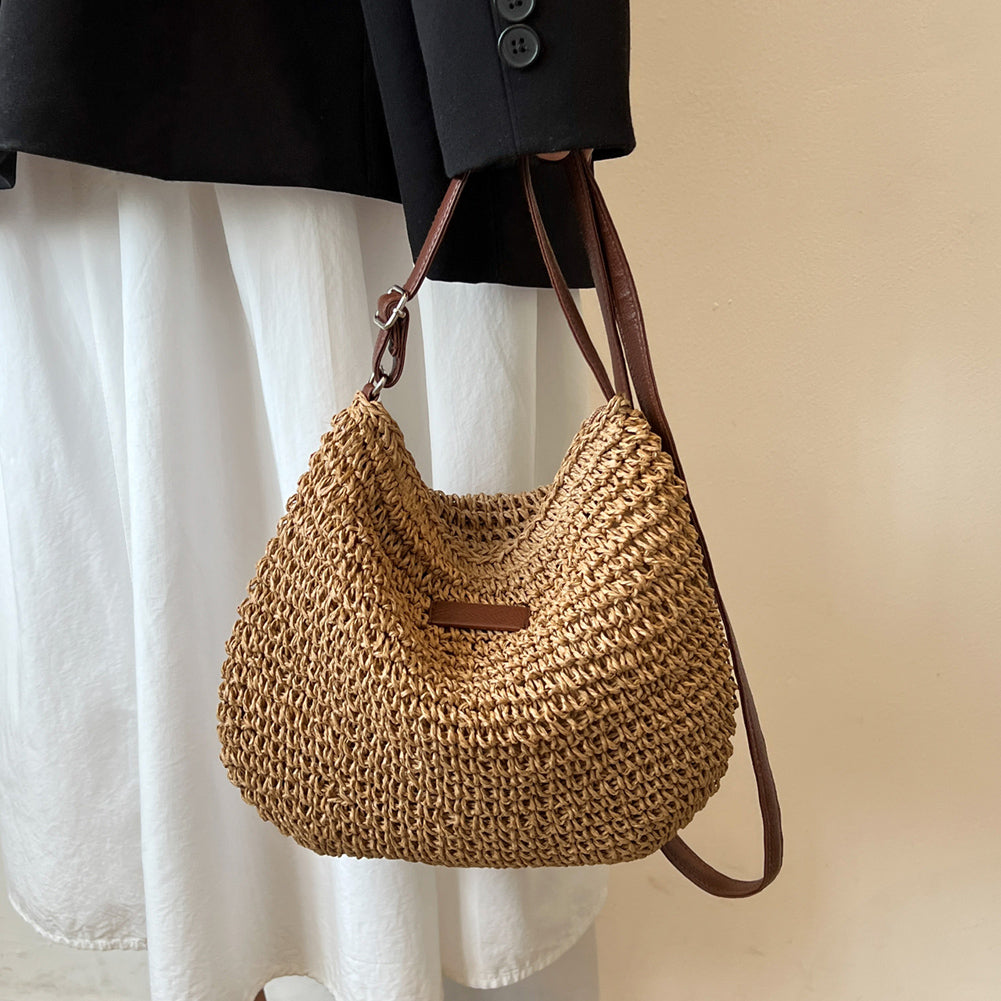 Elegante Strandtaske med Boho-Chic Design