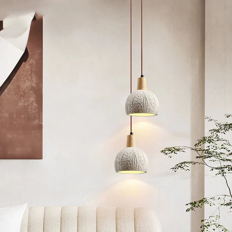 Stilren Cement Pendel med LED – Energibesparende Elegance