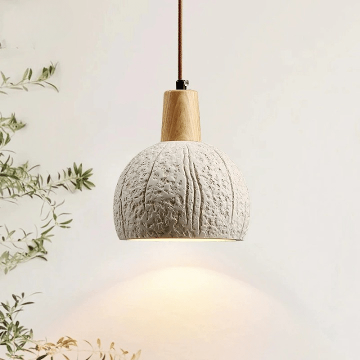 Stilren Cement Pendel med LED – Energibesparende Elegance