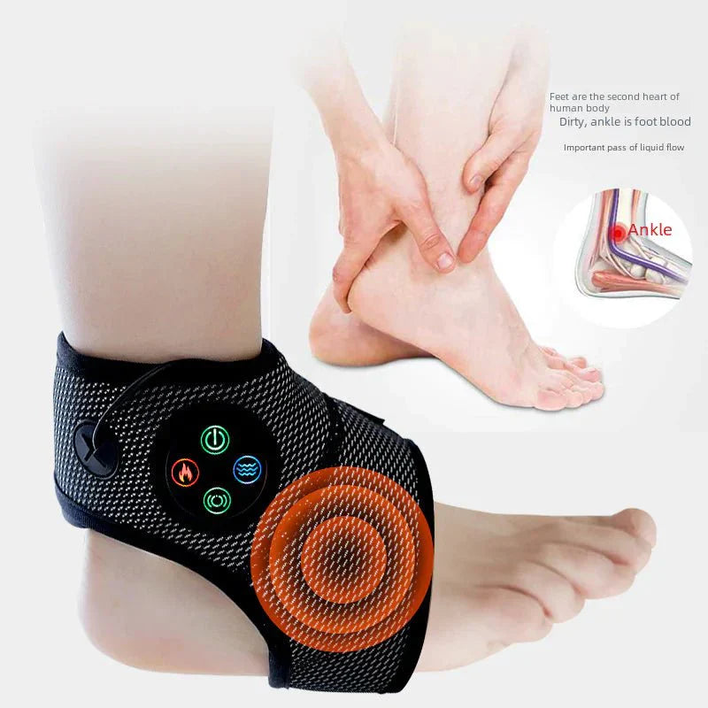 Effektiv ankelmassager med varme og vibration